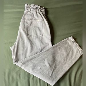 Zara baggy paper bag jeans